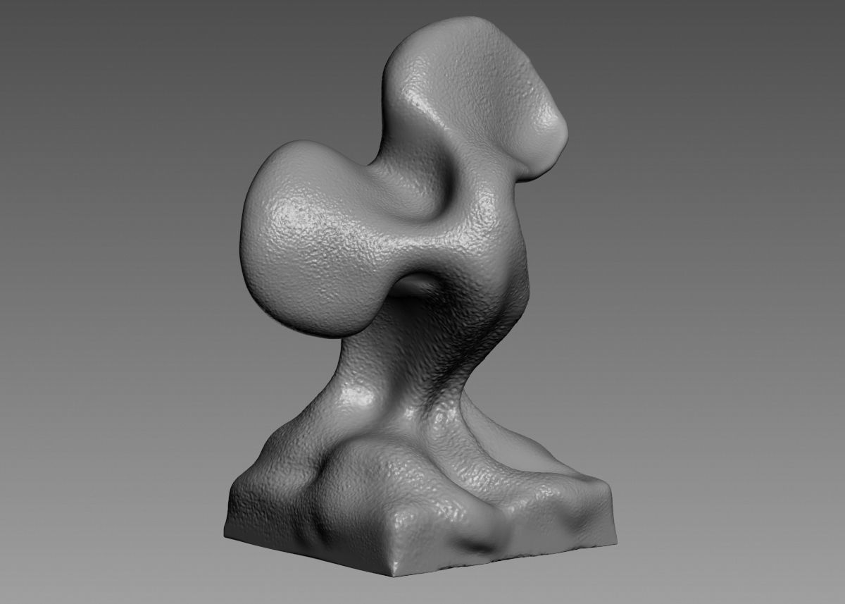 Modern Abstract Decorative sculpture 3d print model 3D print model_9