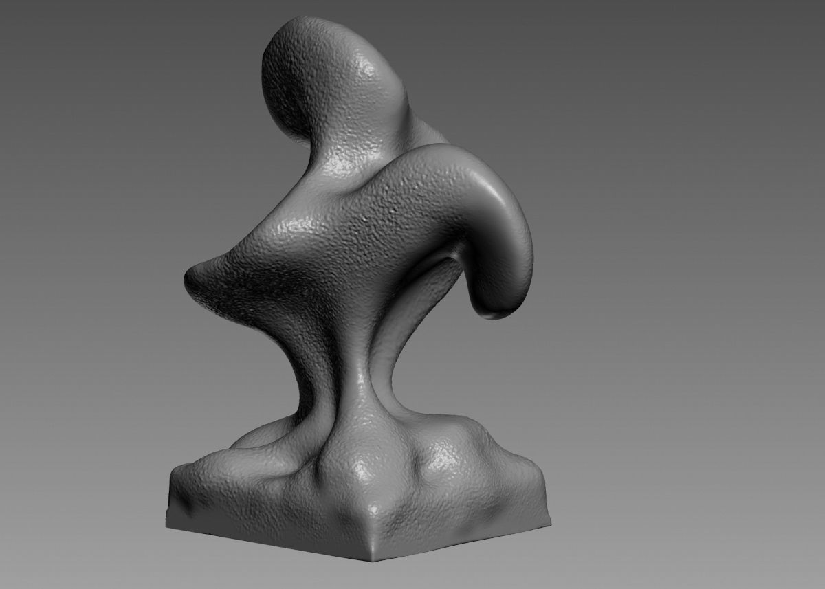 Modern Abstract Decorative sculpture 3d print model 3D print model_16