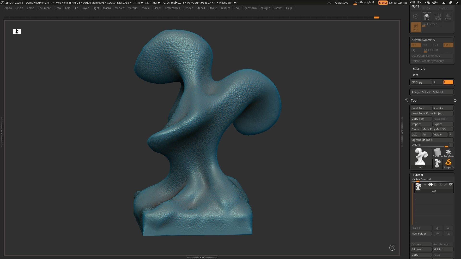 Modern Abstract Decorative sculpture 3d print model 3D print model_4