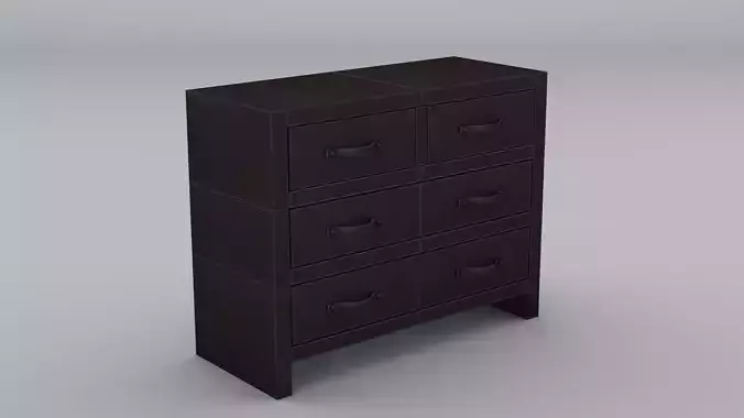 Leather Storage  Cabinet