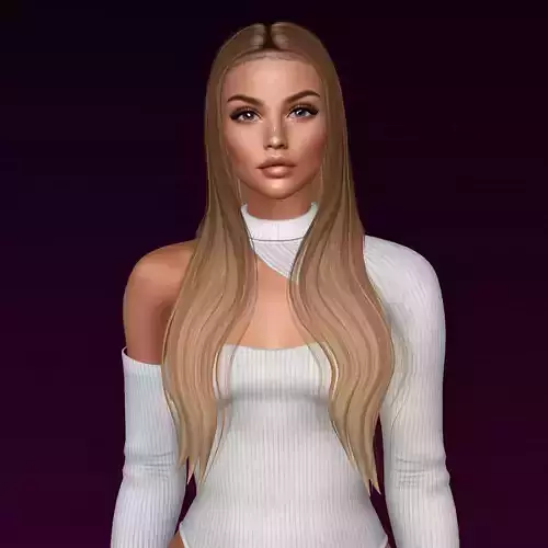 3D Female hairstyle - Pepper