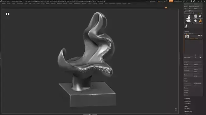 Modern Abstract Decorative sculpture 3d print model