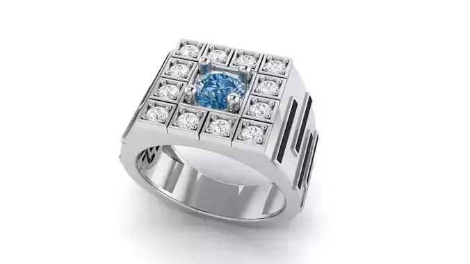 Gents Enamel Ring 006