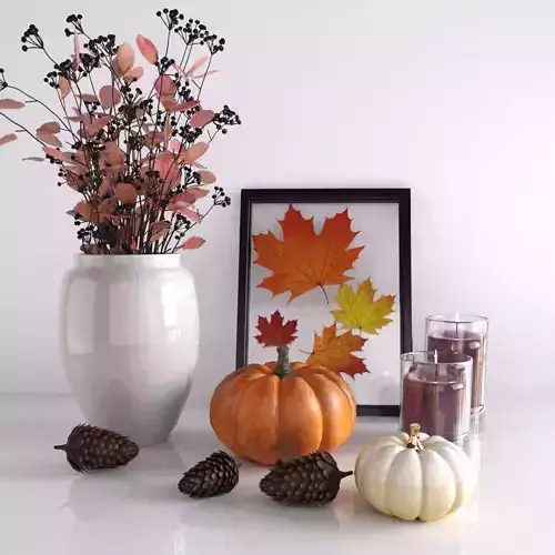 Autumn decorative set