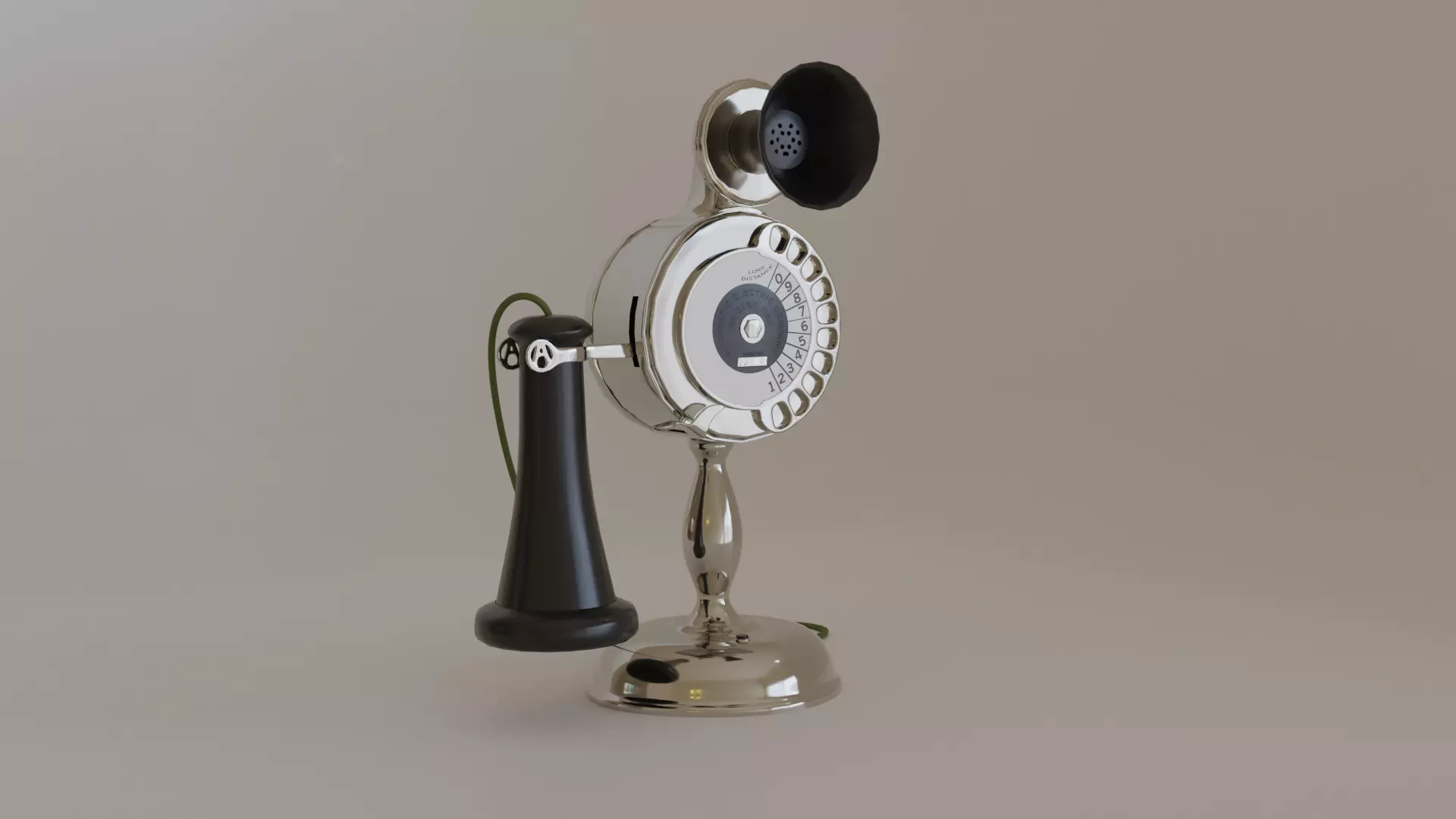 Strowger automatic telephone 3D model_0