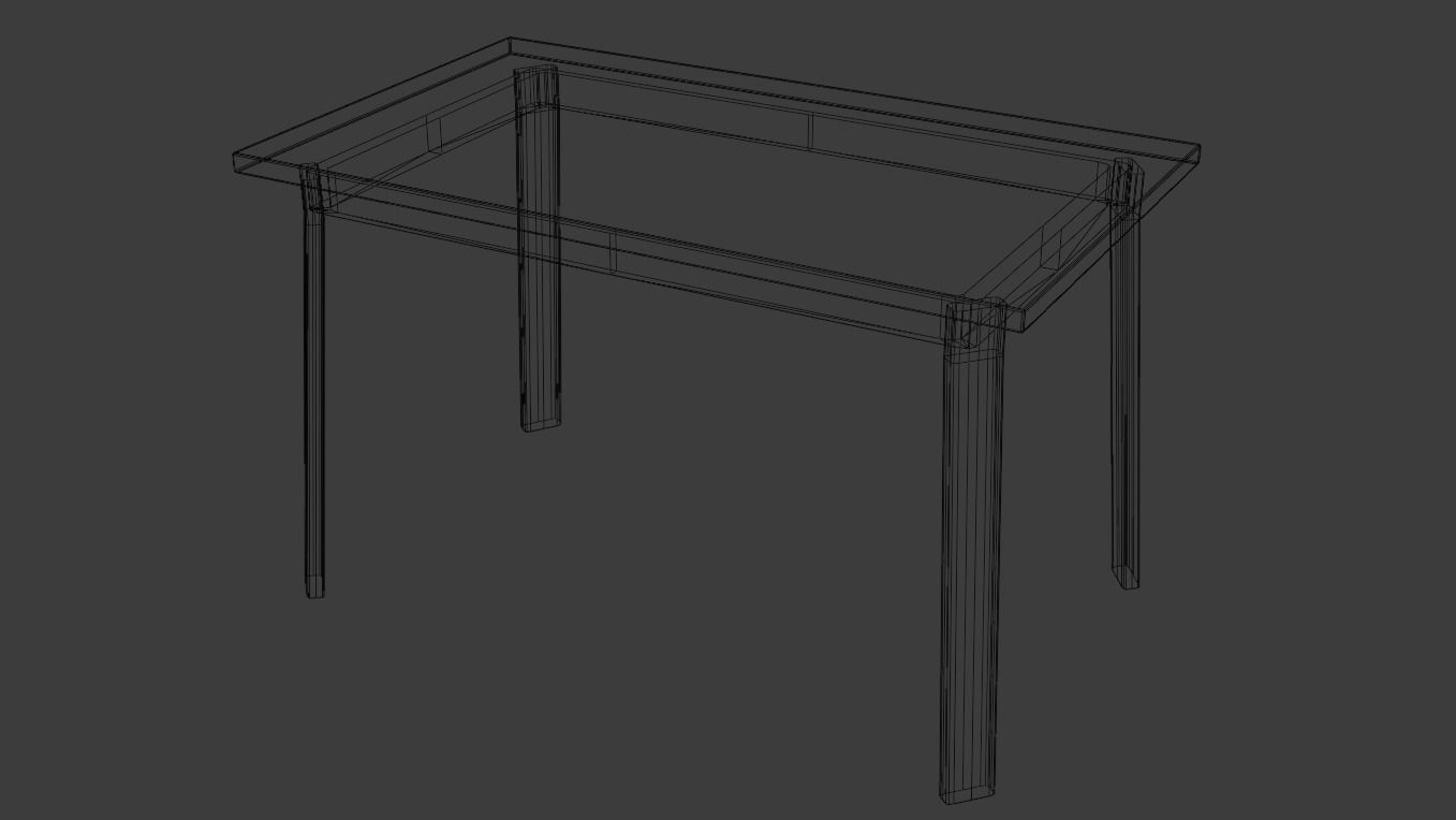 Marble chess board and pieces 3D model_4