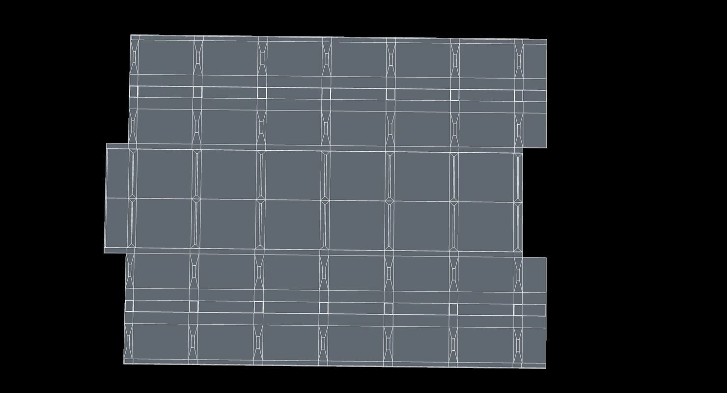 Parking Underground Low Poly  Low-poly 3D model_19