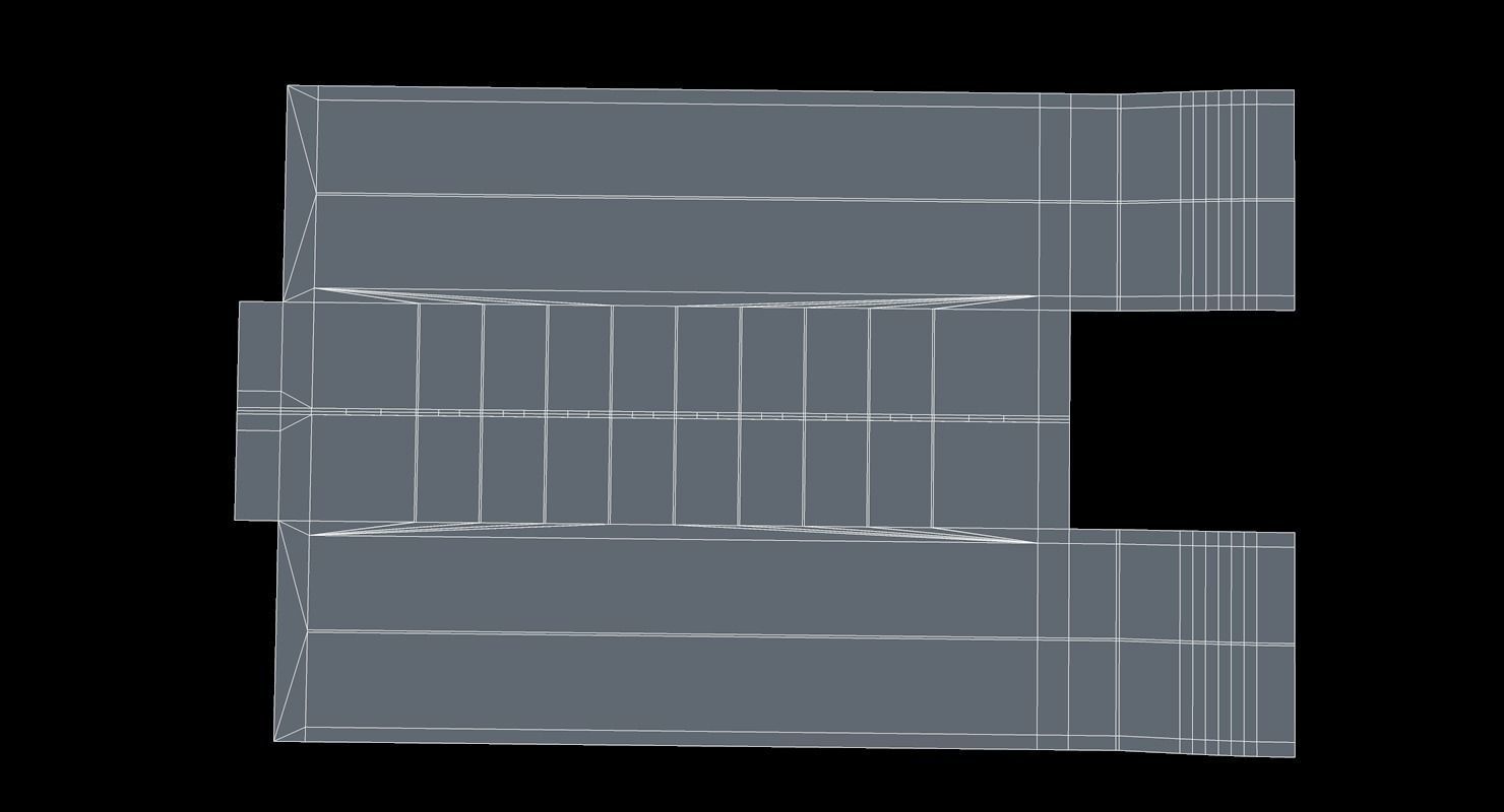 Parking Underground Low Poly  Low-poly 3D model_18