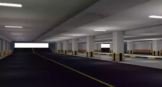 Parking Underground Low Poly 