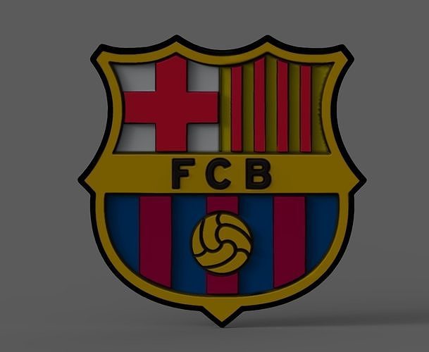 Fc Barcelona symbol 3D model 3D print model