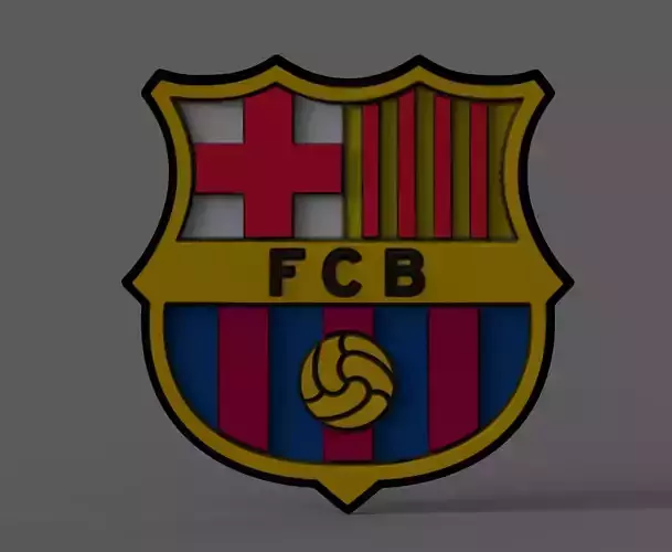 Fc Barcelona symbol 3D model