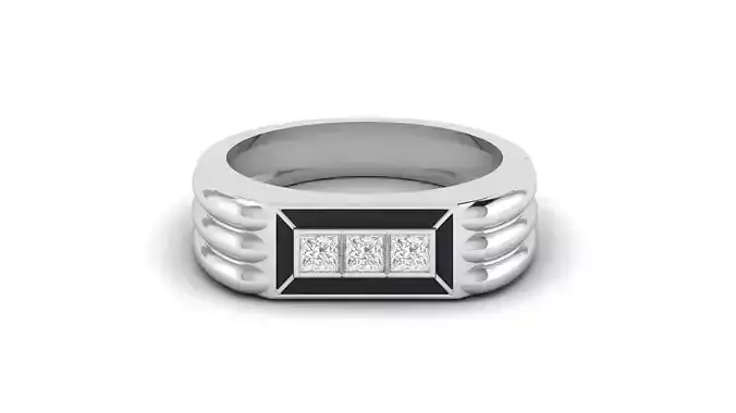 Gents Enamel Ring 007