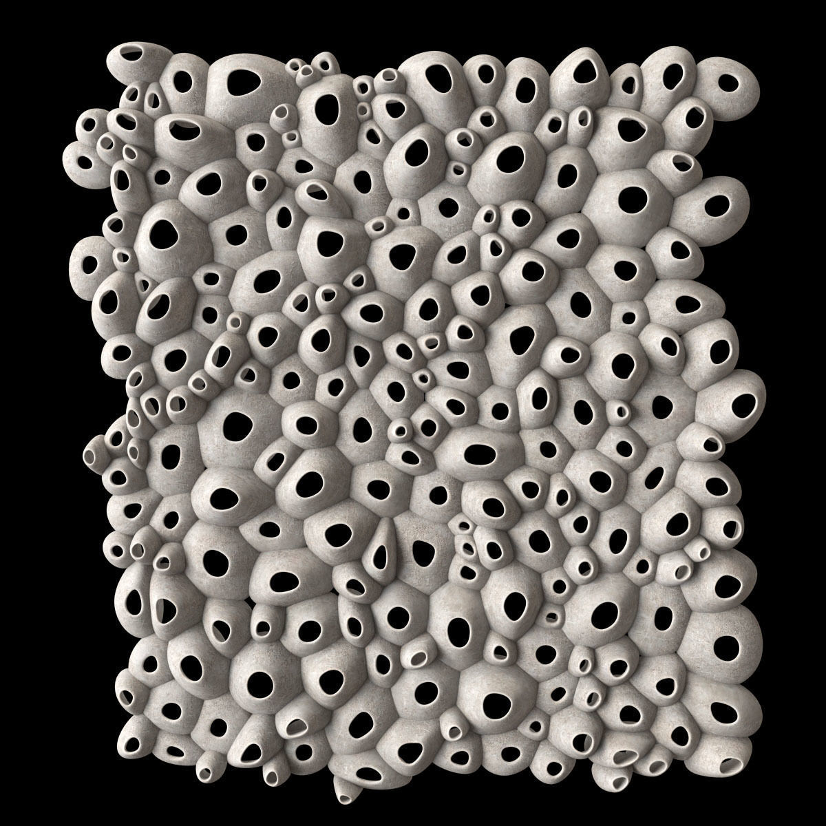 Panel Oval hole concrete decor n1 3D model_2