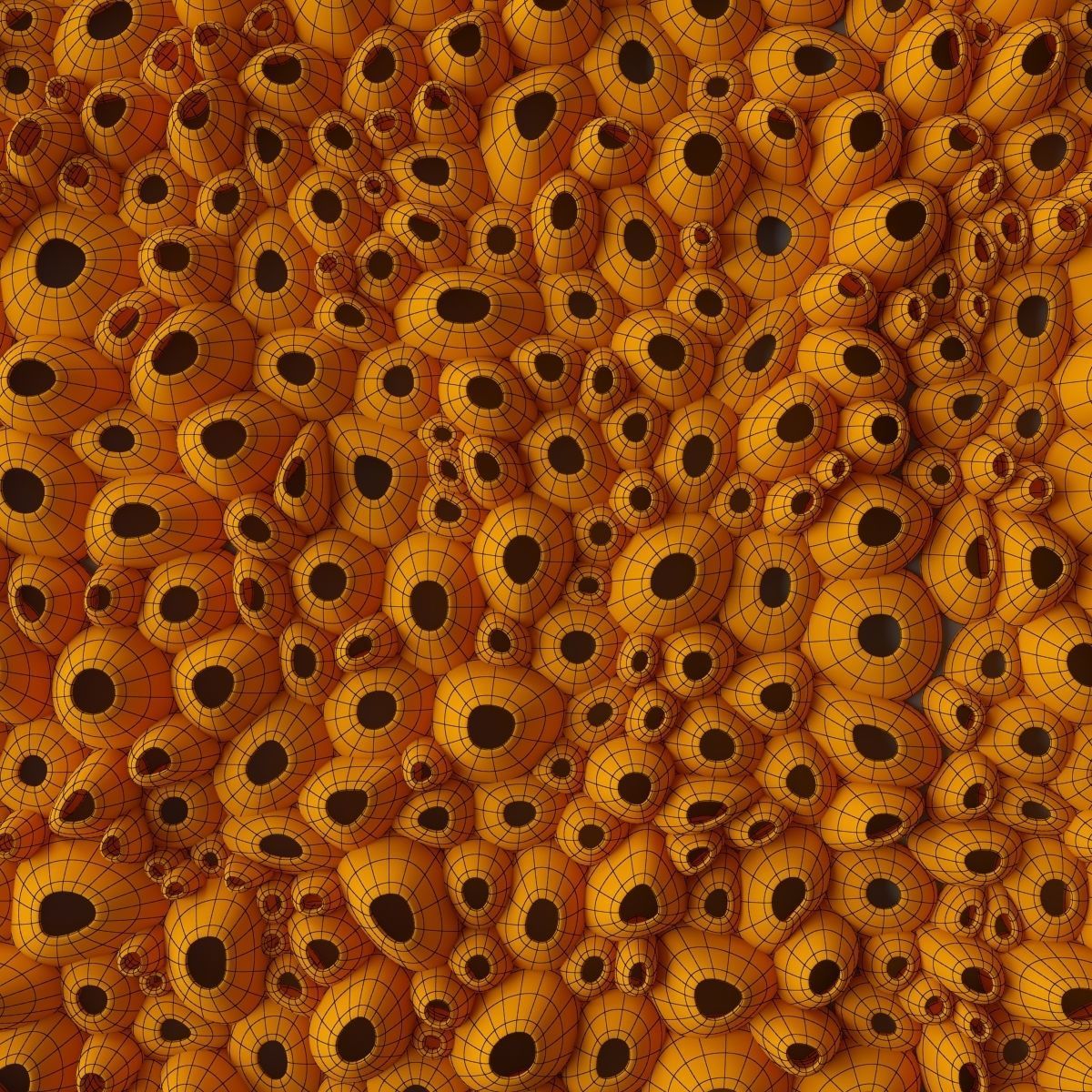 Panel Oval hole concrete decor n1 3D model_8