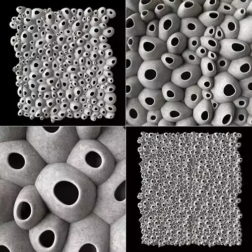 Panel Oval hole concrete decor n1