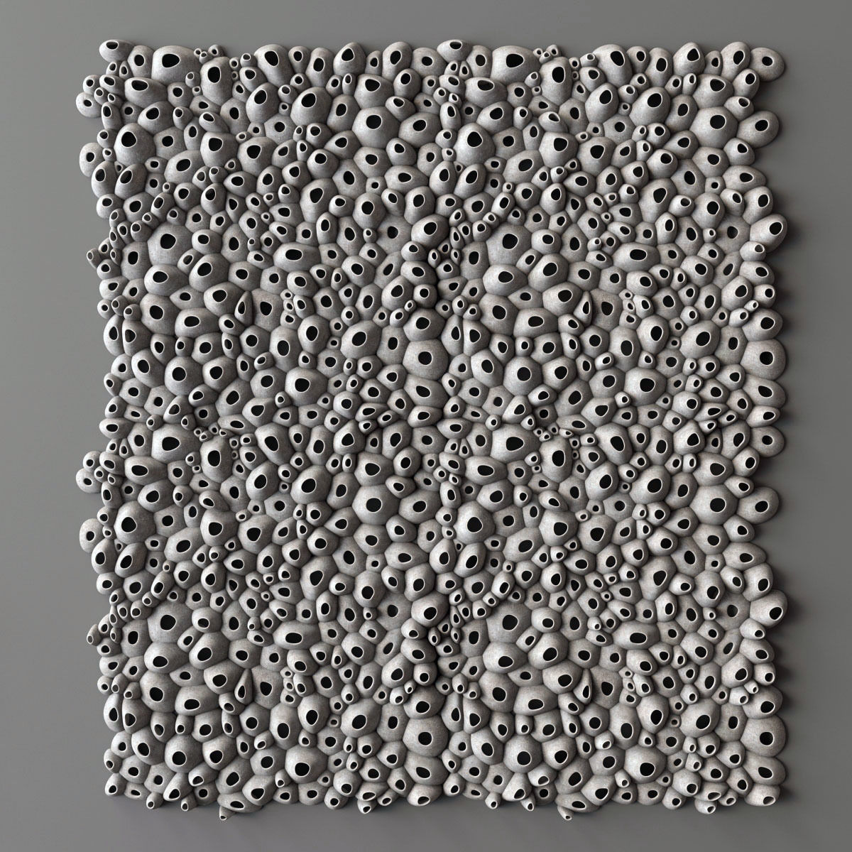 Panel Oval hole concrete decor n1 3D model_1