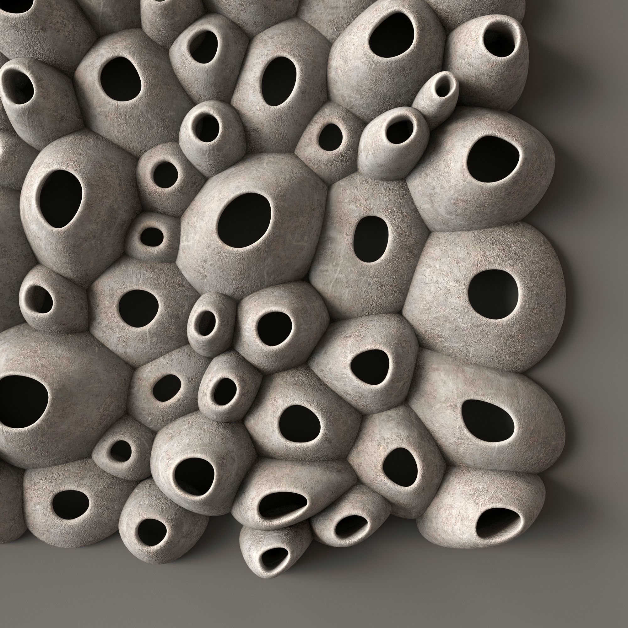 Panel Oval hole concrete decor n1 3D model_25