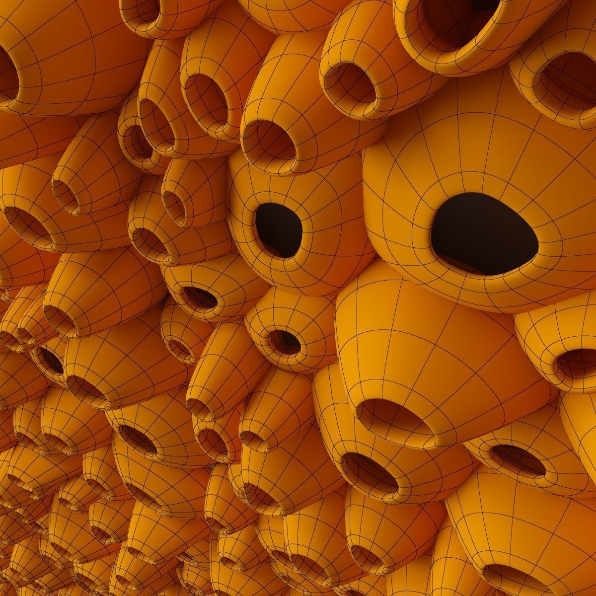 Panel Oval hole concrete decor n1 3D model_15