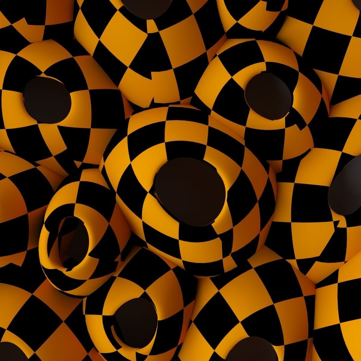 Panel Oval hole concrete decor n1 3D model_17