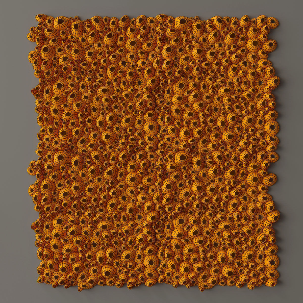 Panel Oval hole concrete decor n1 3D model_10