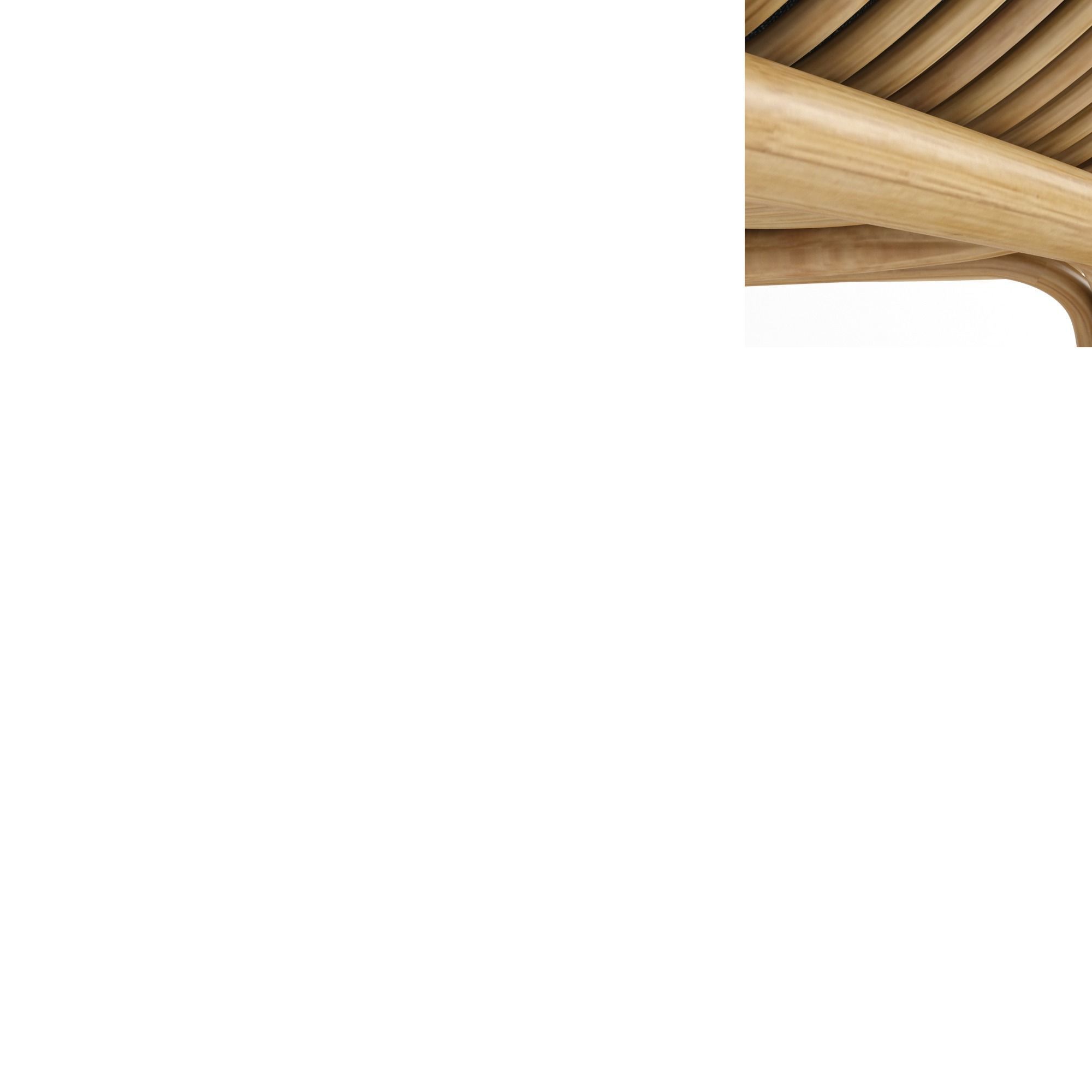 Nordal lounge chair natural rattan 3D model_6