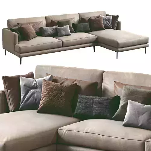 Bonaldo Leather Sofa Paraiso