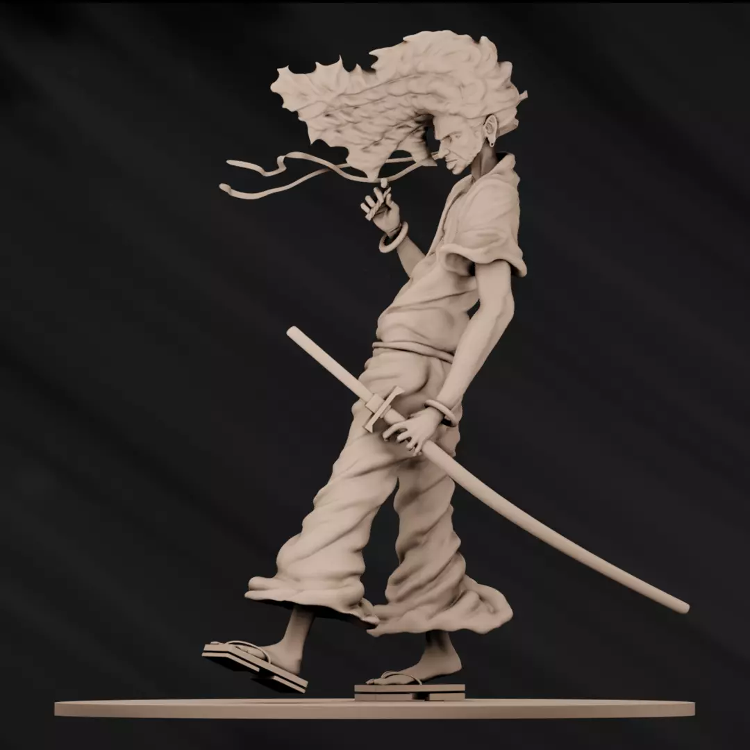 Afro Samurai 3D print model_0