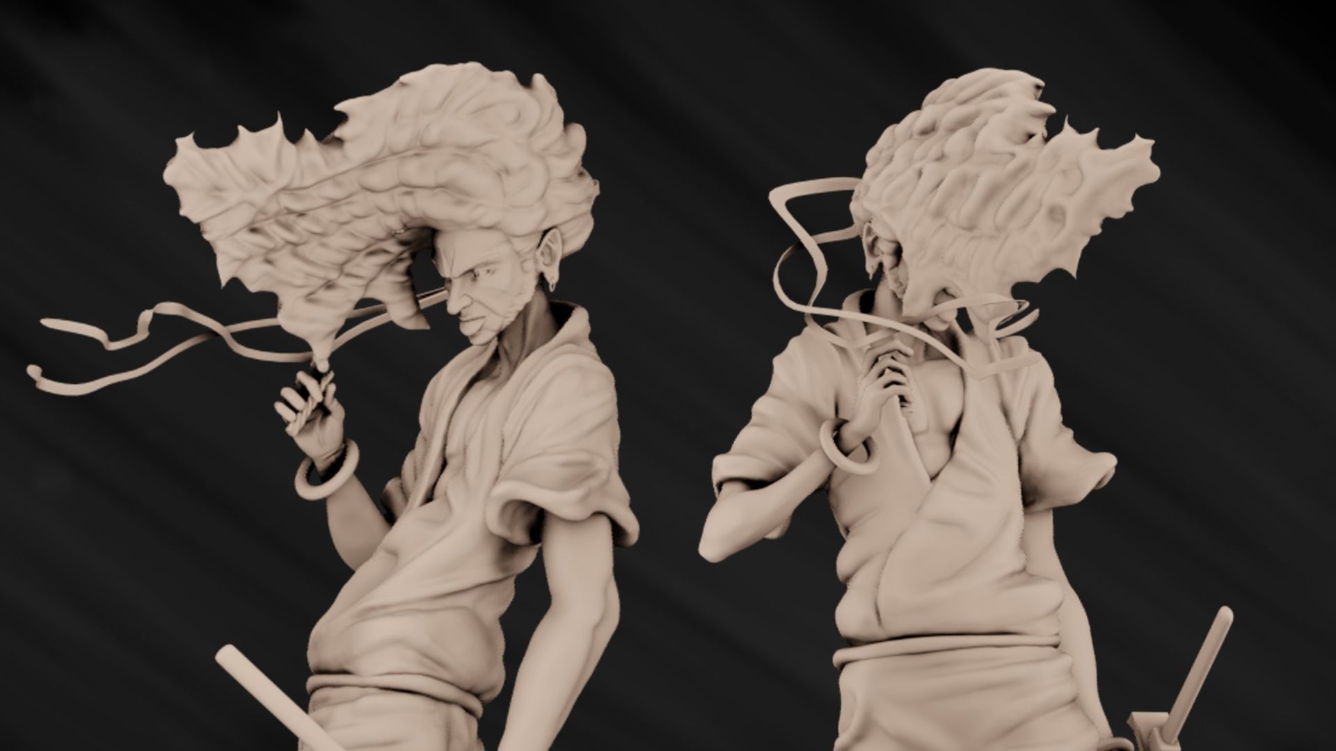 Afro Samurai 3D print model_5