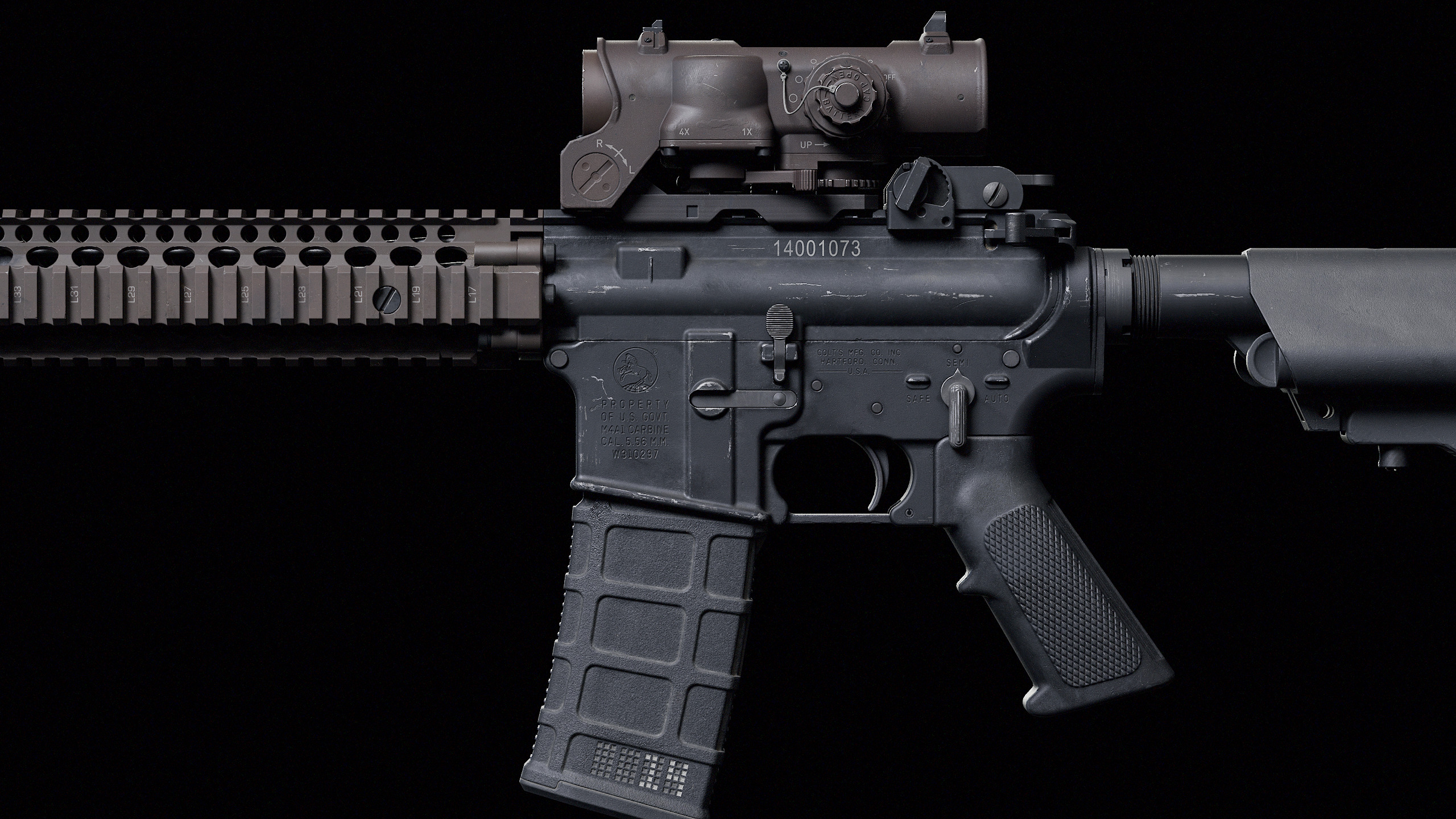 M4 Block II Low-poly 3D model_9