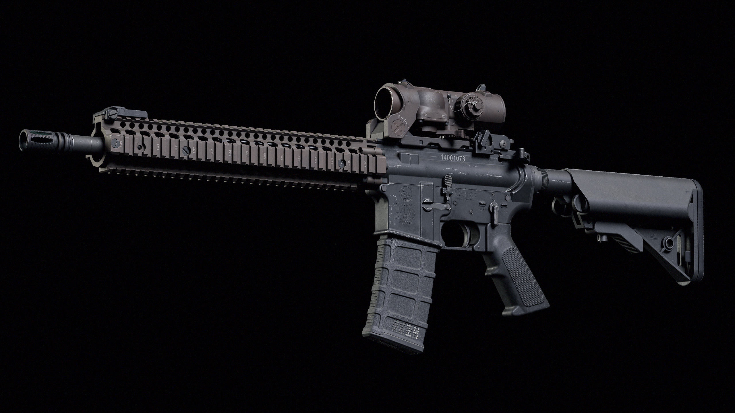 M4 Block II Low-poly 3D model_0