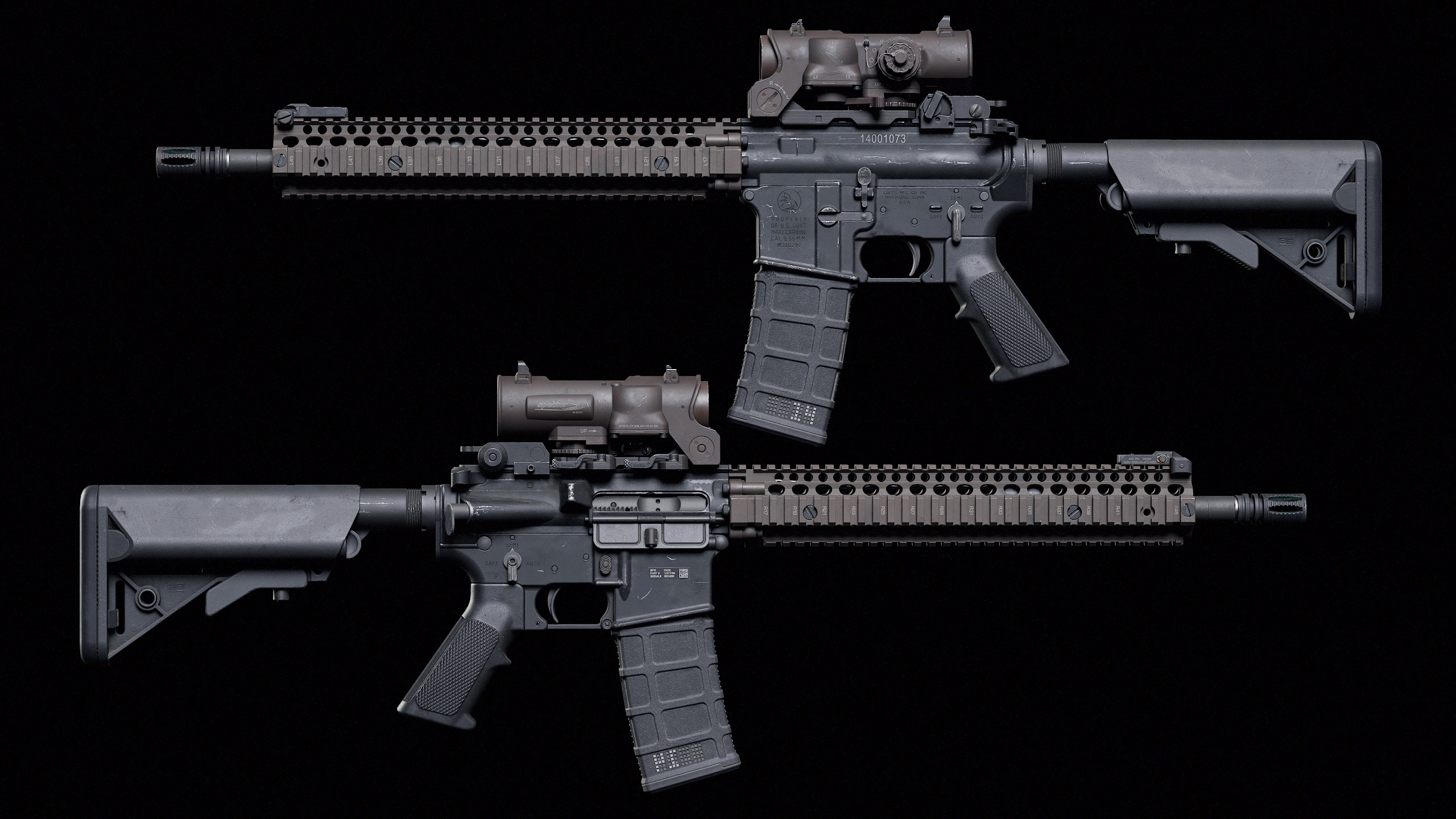 M4 Block II Low-poly 3D model_2