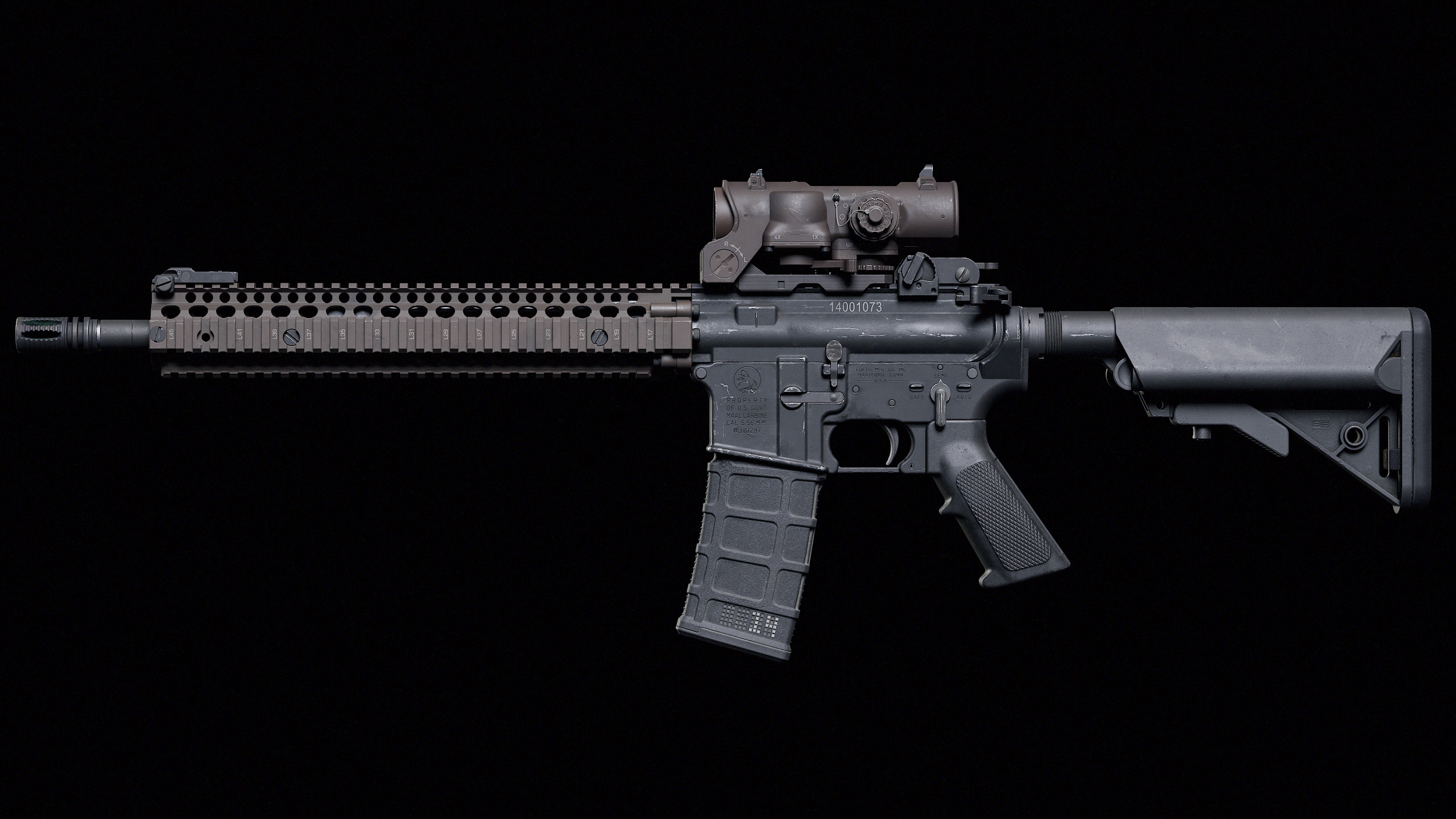 M4 Block II Low-poly 3D model_3