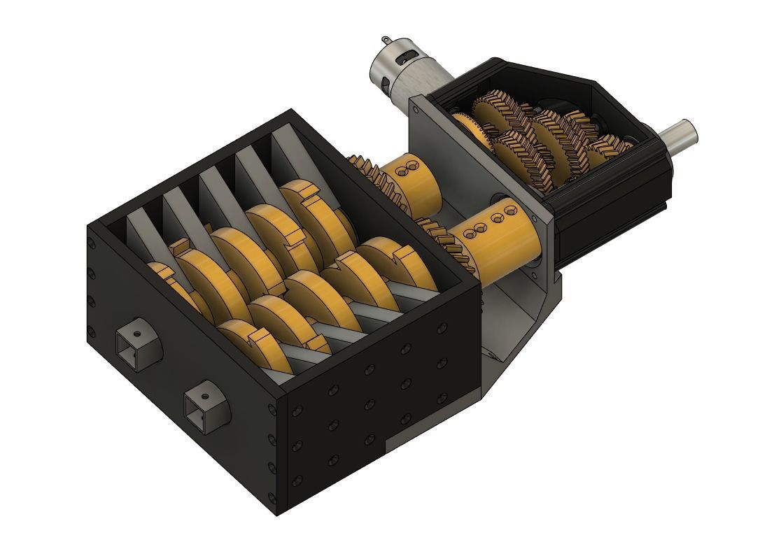 3D-printable shredder 3D print model_6