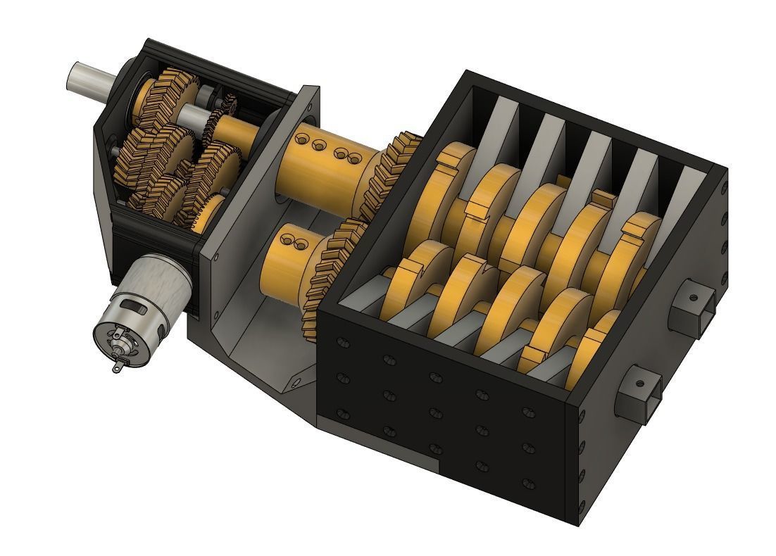 3D-printable shredder 3D print model_5