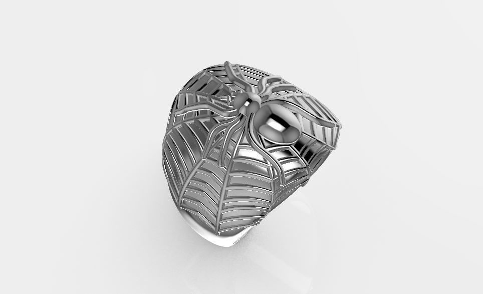ring spider bandring 3D print model_1