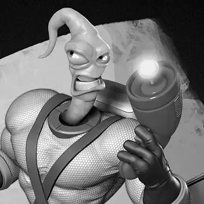 Earthworm Jim - Fan art 