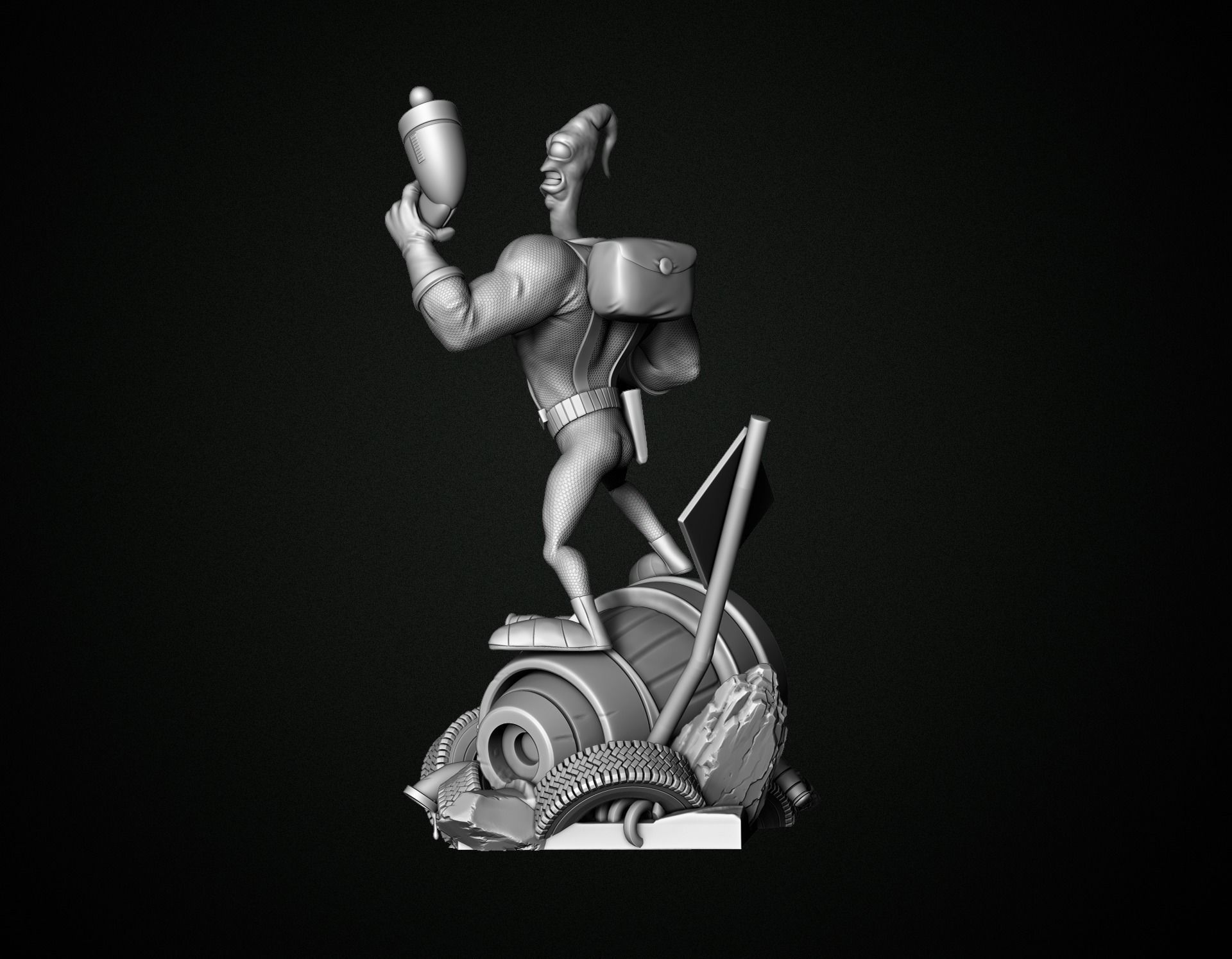 Earthworm Jim - Fan art  3D print model_4