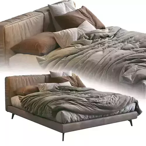 Ditre Italia Leather Bed SOUND