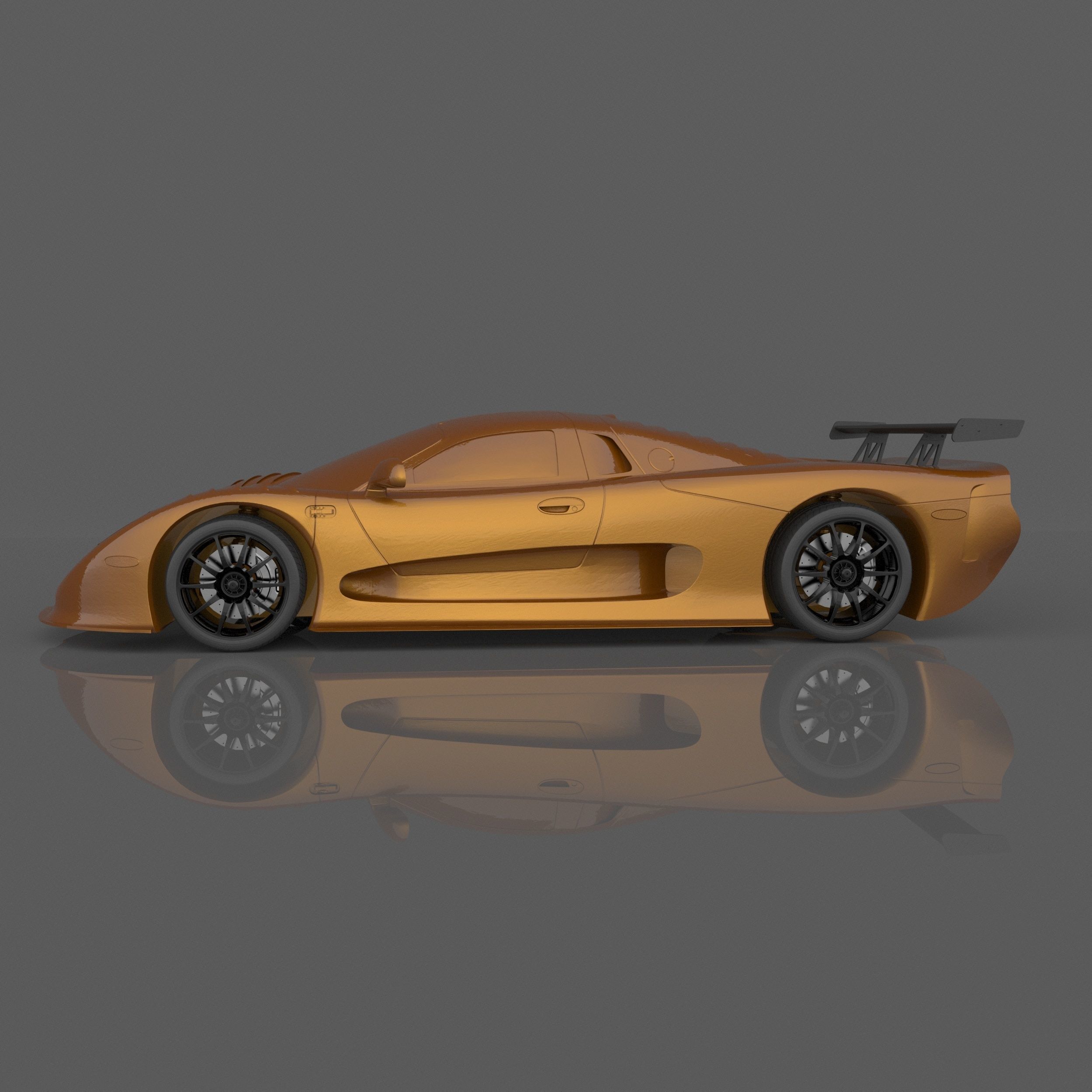 Mosler MT900 3D Model For Printing RC Car and Miniature  3D print model_4