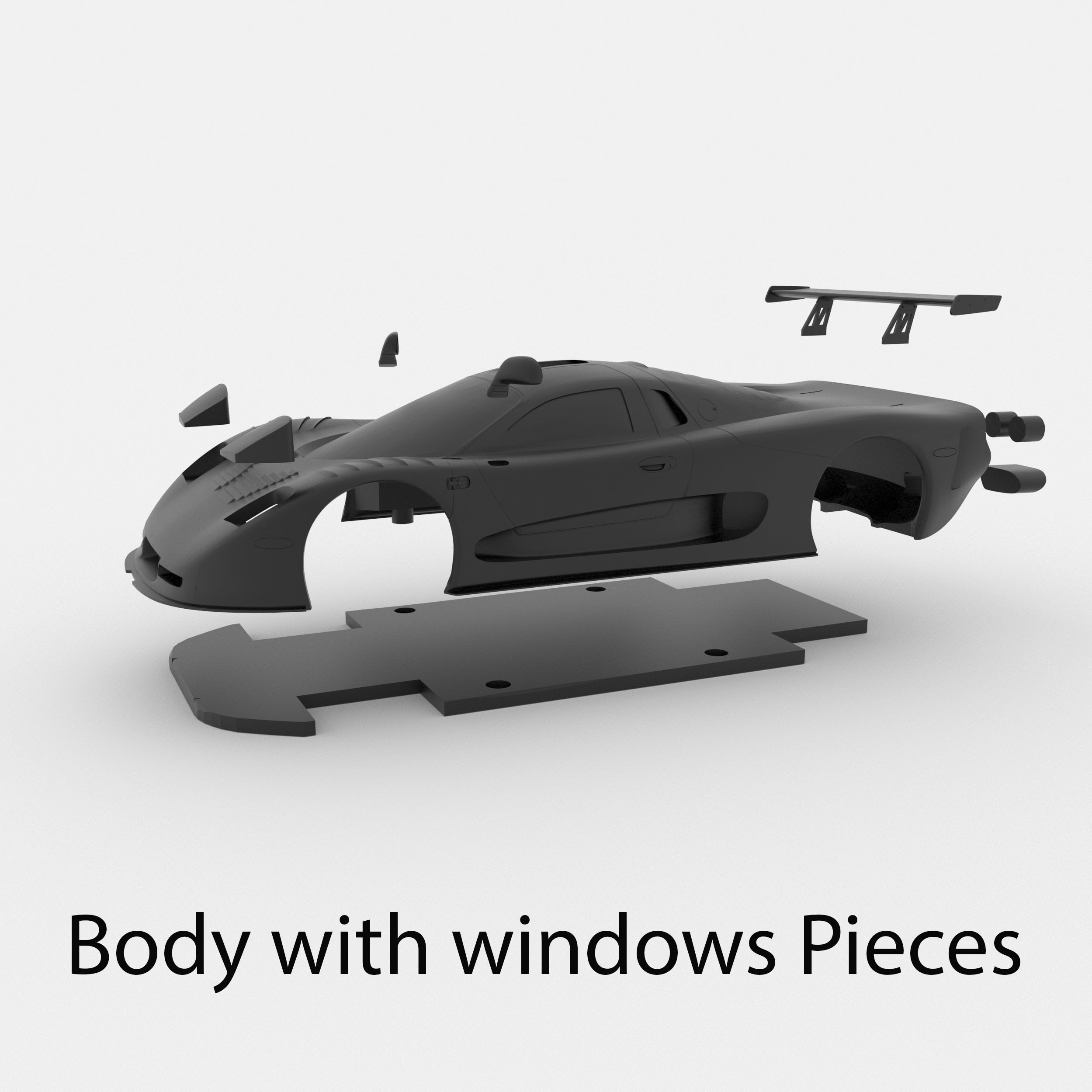 Mosler MT900 3D Model For Printing RC Car and Miniature  3D print model_14