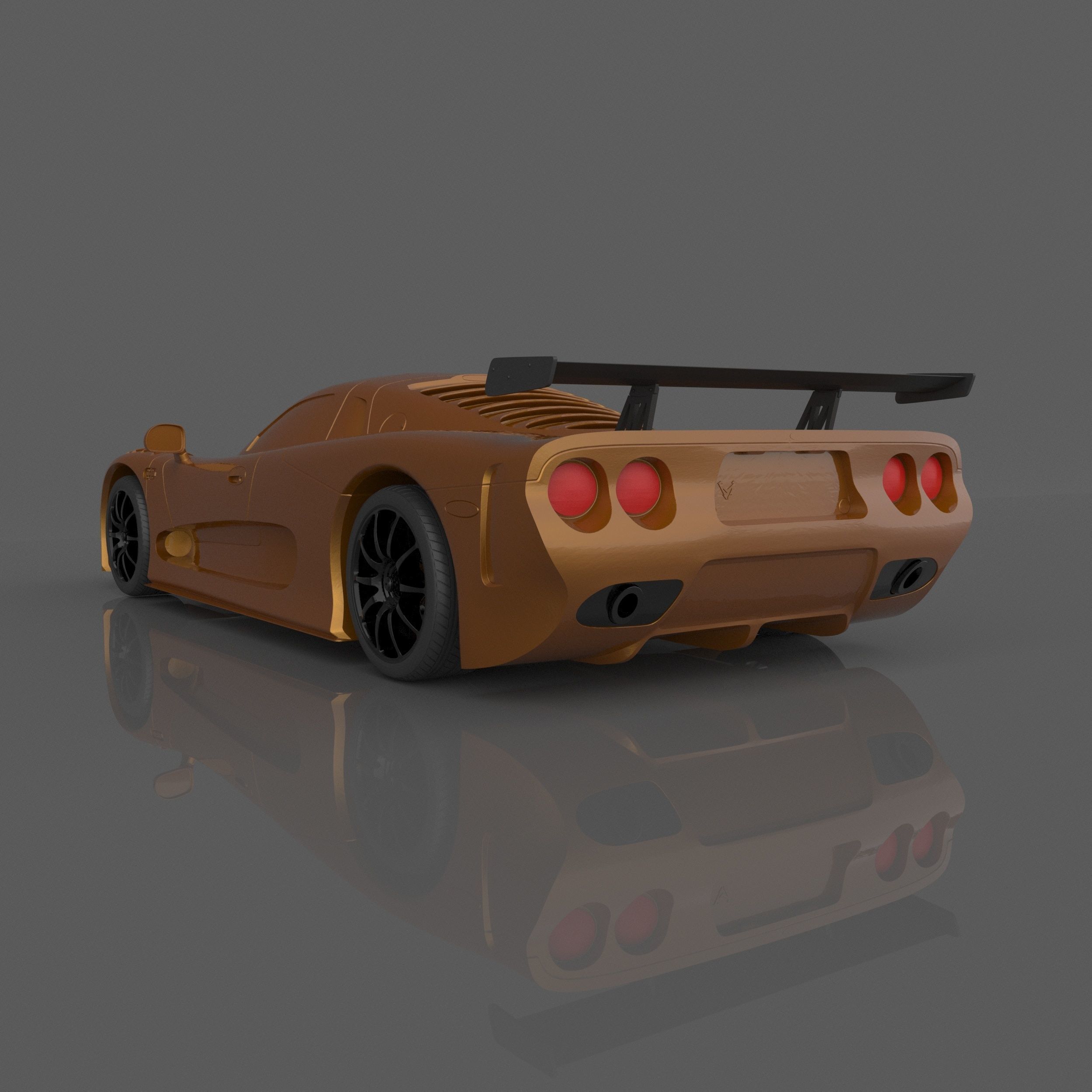 Mosler MT900 3D Model For Printing RC Car and Miniature  3D print model_5