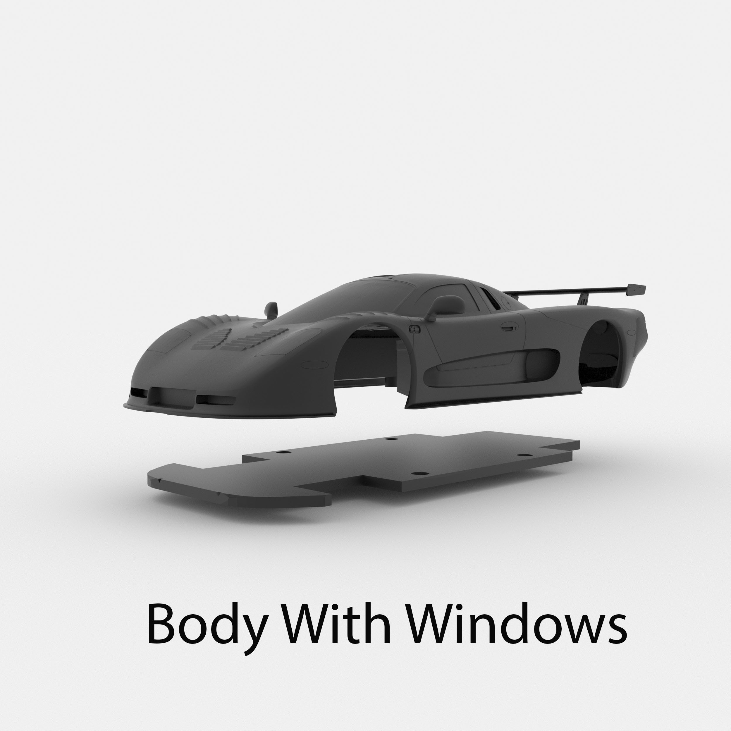 Mosler MT900 3D Model For Printing RC Car and Miniature  3D print model_12