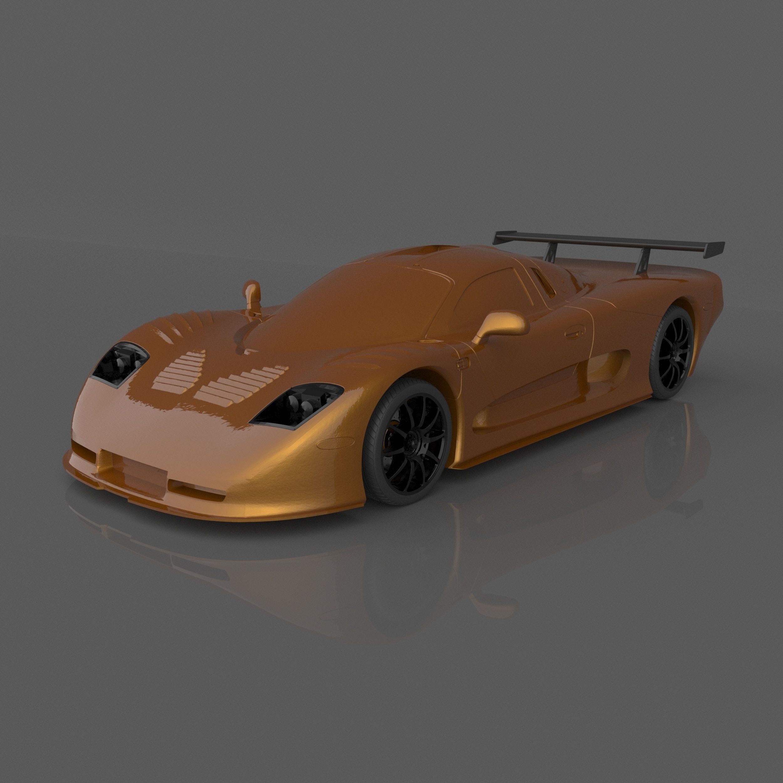 Mosler MT900 3D Model For Printing RC Car and Miniature  3D print model_6