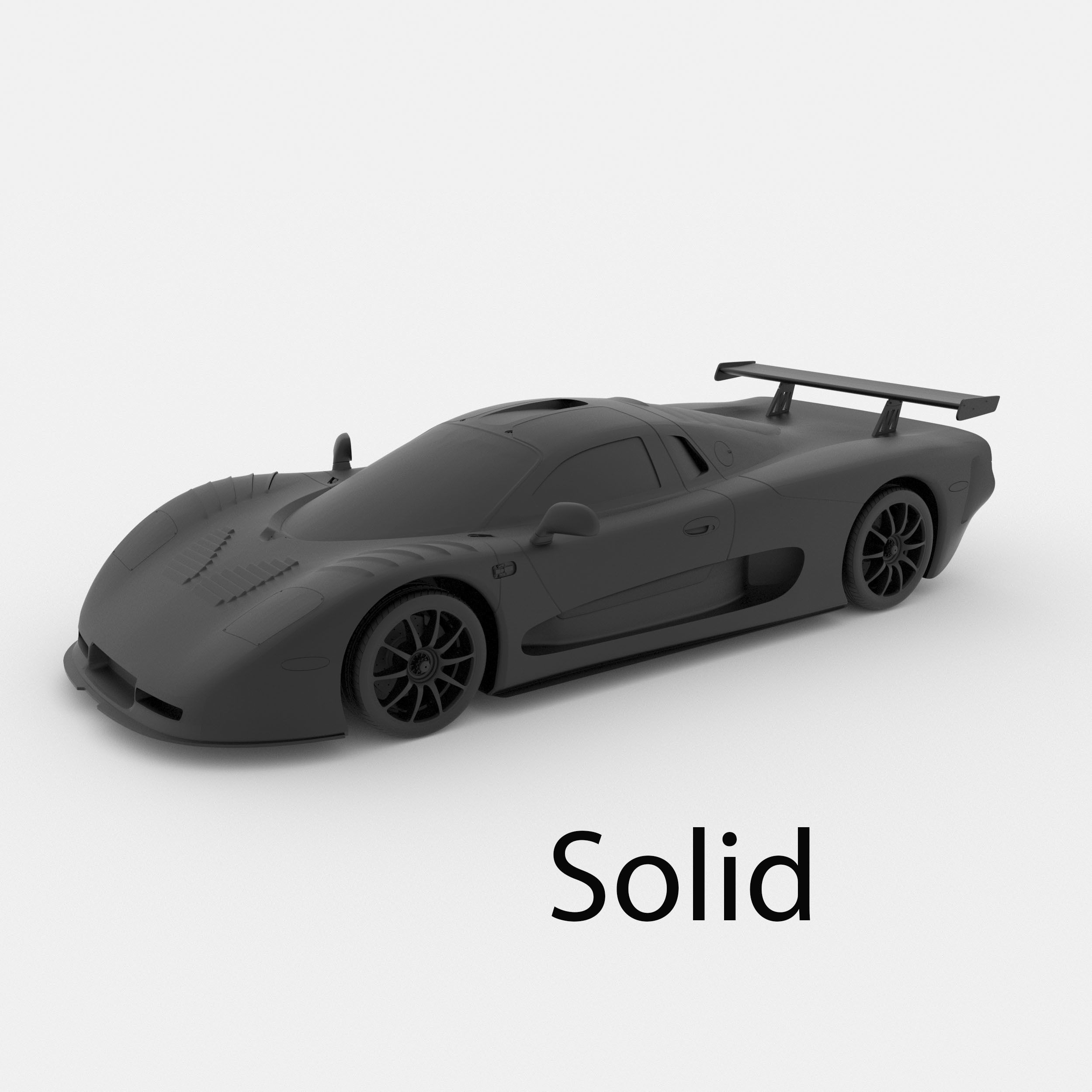 Mosler MT900 3D Model For Printing RC Car and Miniature  3D print model_11