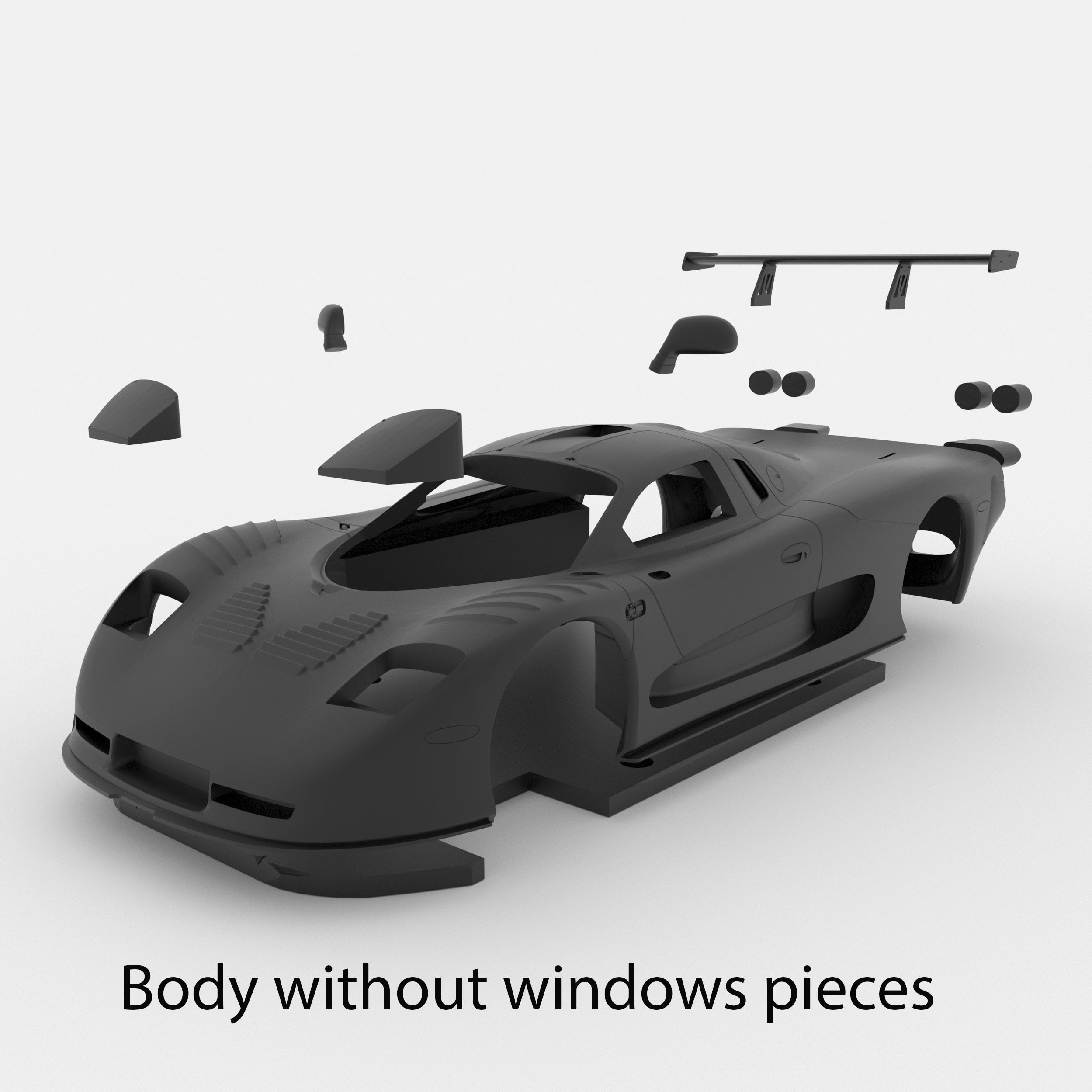 Mosler MT900 3D Model For Printing RC Car and Miniature  3D print model_15