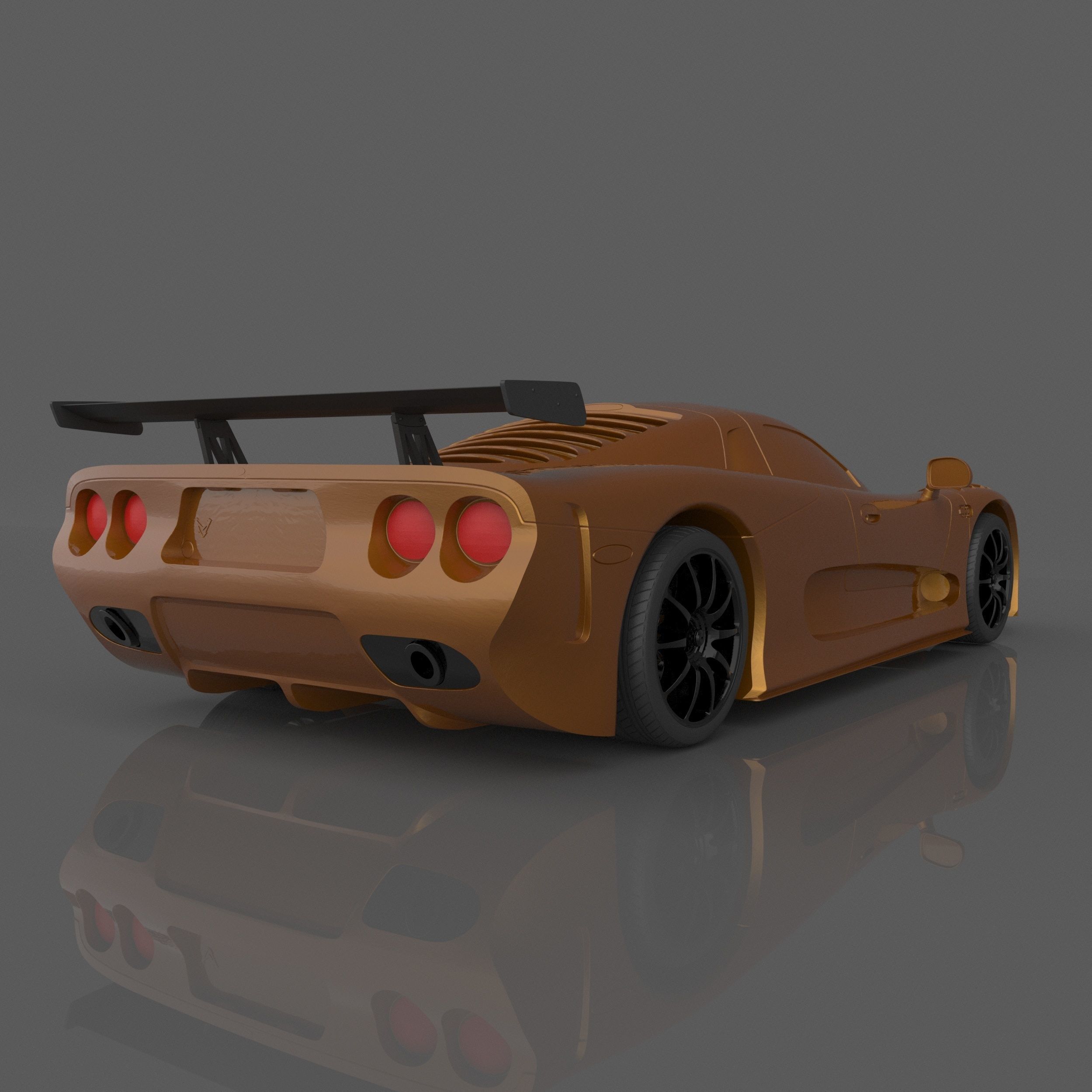 Mosler MT900 3D Model For Printing RC Car and Miniature  3D print model_1