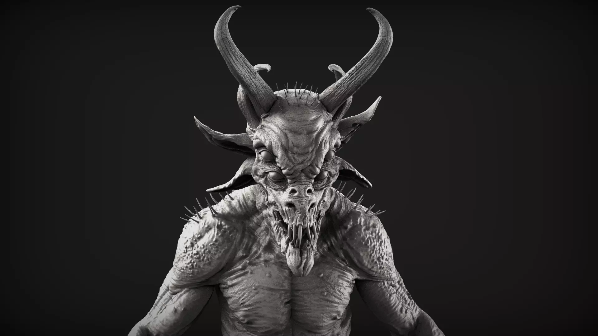 Demon 4 High Poly Sculpt 3D model