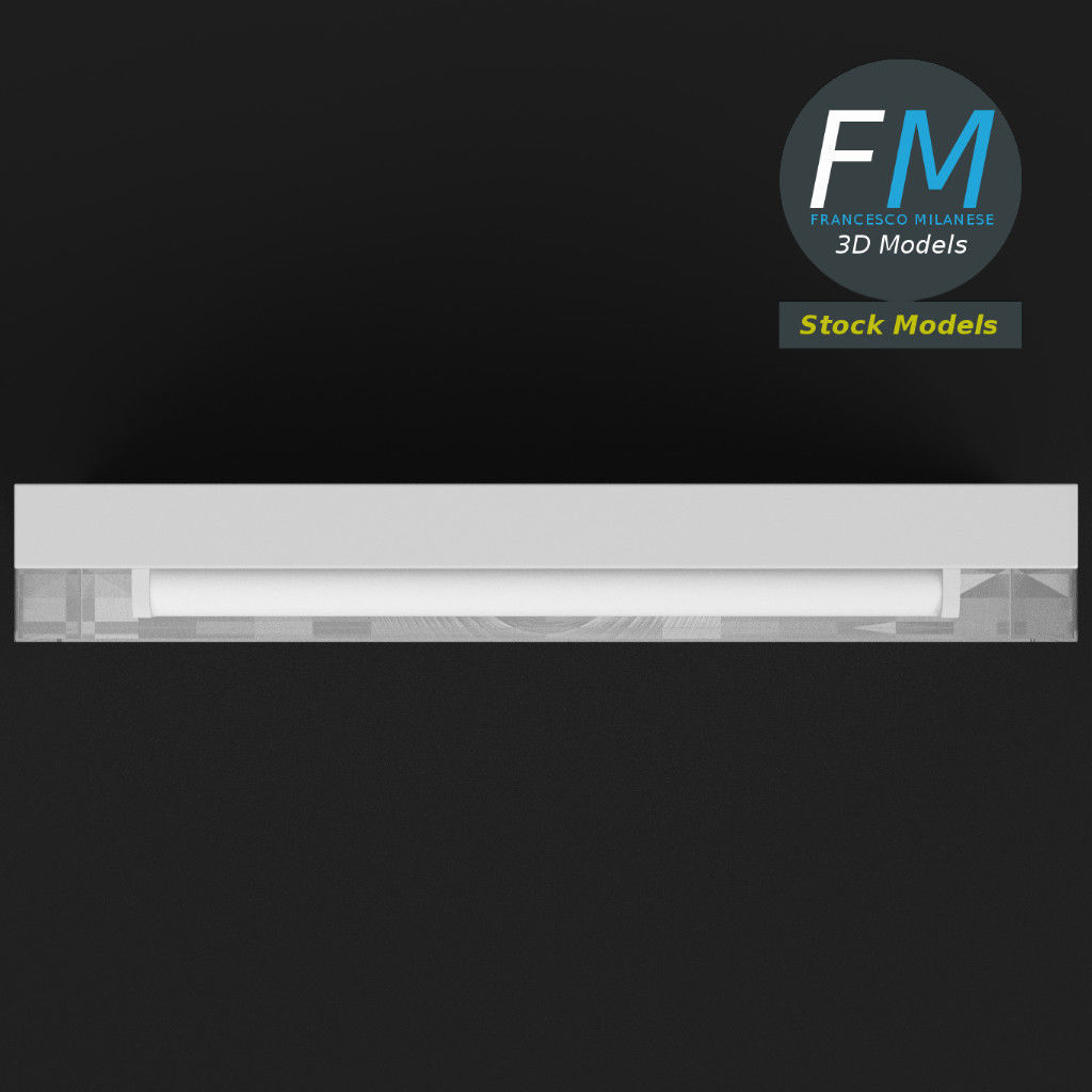 Wall mounted emergency light 3D model_6