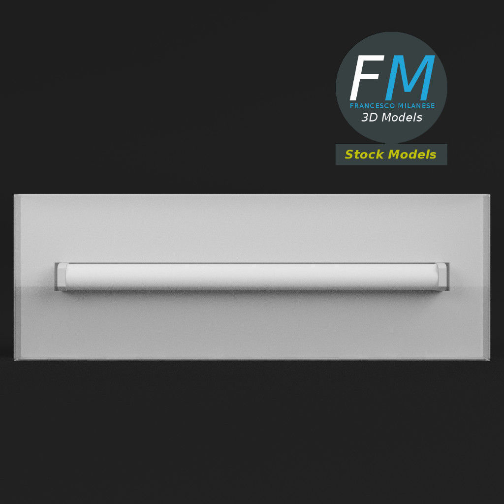 Wall mounted emergency light 3D model_3