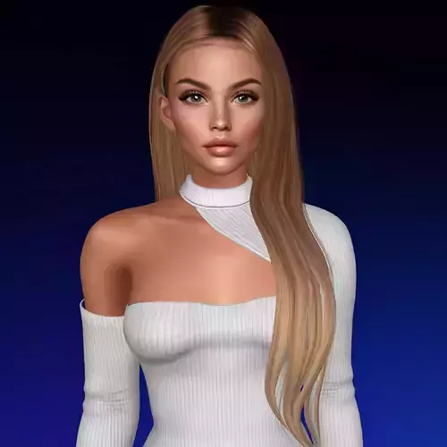 3D Female hairstyle - Marcia low poly Low-poly 3D model 3D Female hairstyle - Marcia low poly Low-poly 3D model